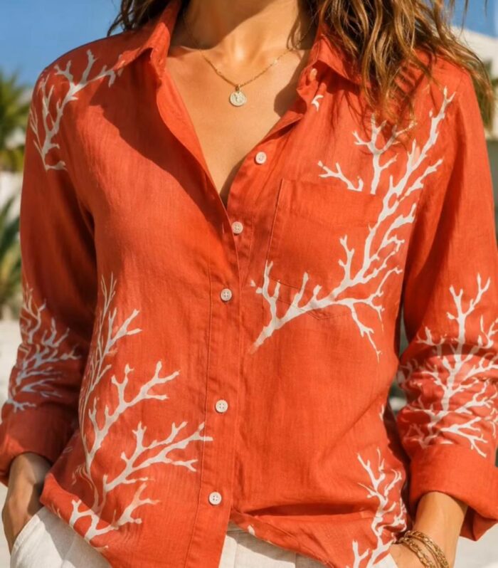 100% cotton breathable cotton boyfriend shirt